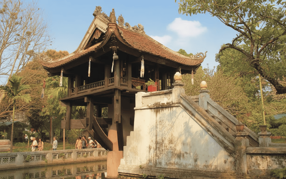 Chùa Một Cột năm 2008 vẫn giữ được nét trang nghiêm và độc đáo